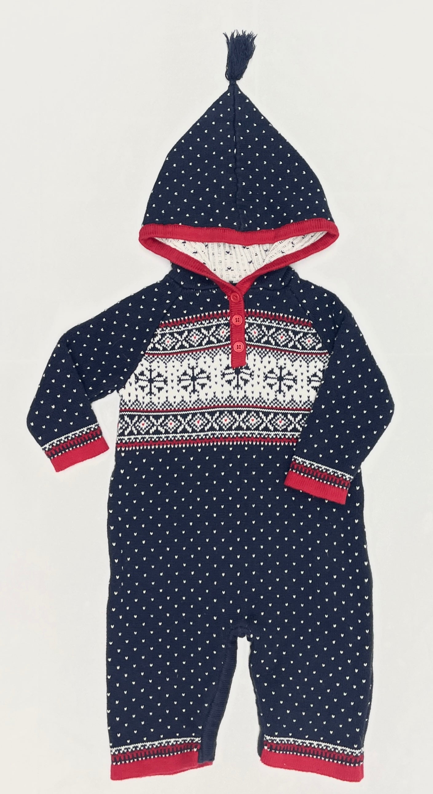 Hanna Andersson Holiday Sweater Romper