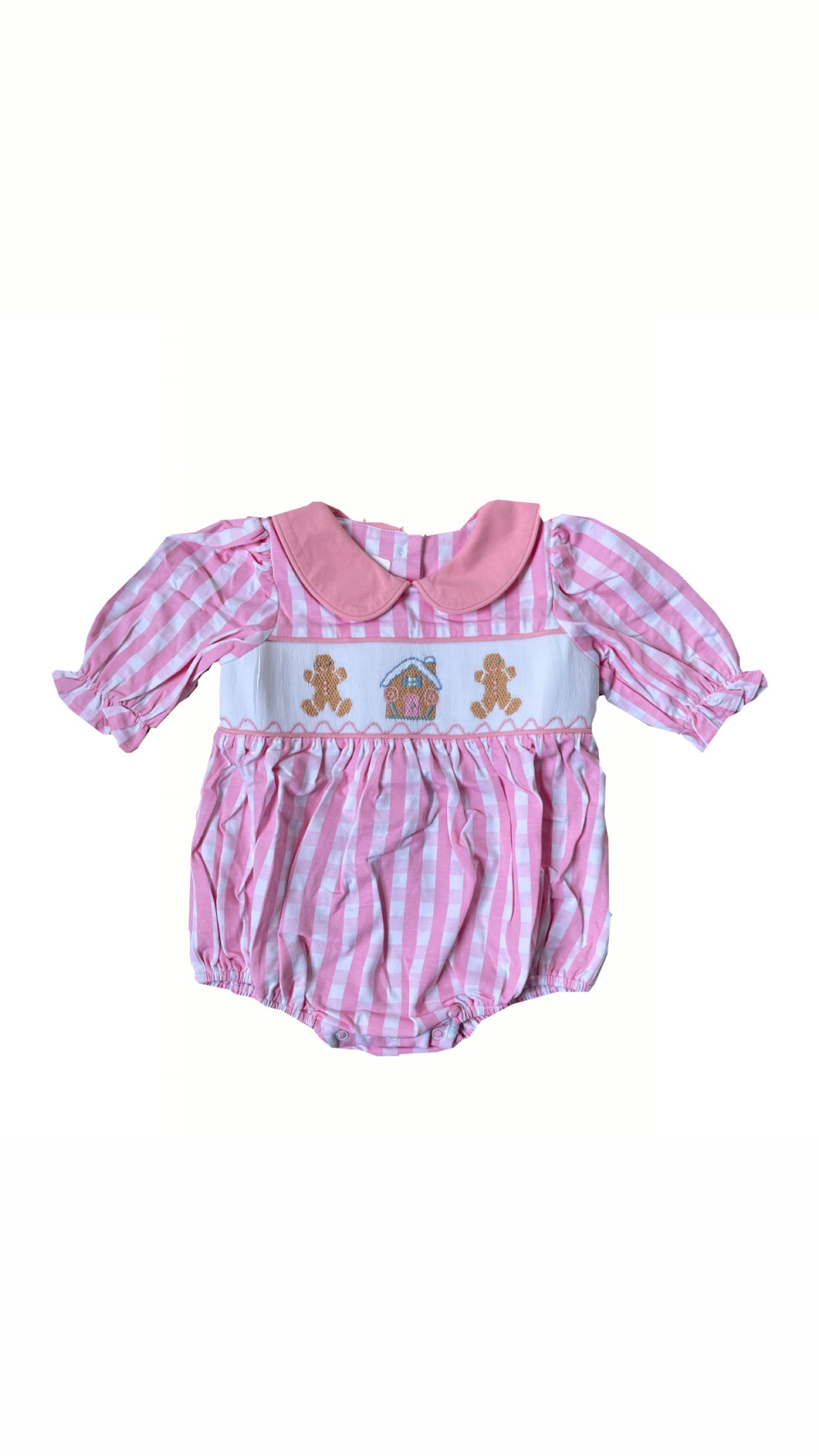 Stitchy Fish Gingerbread Romper