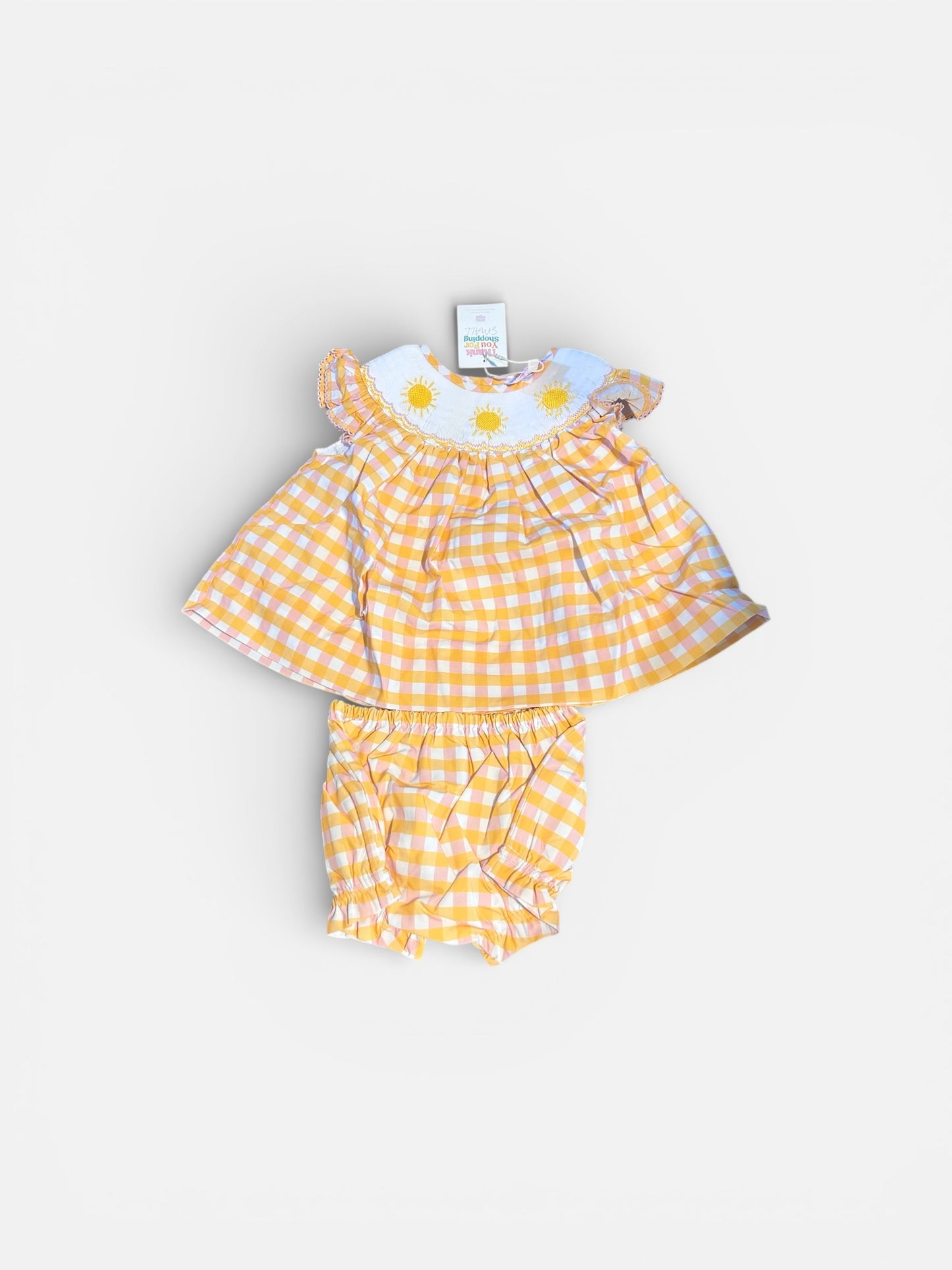 New smocked 2pc outfit