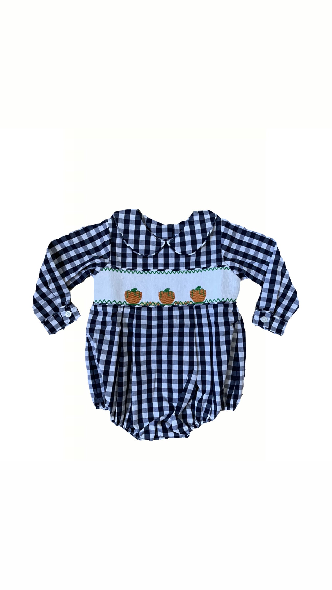 Stitchy Fish Pumpkin Romper New