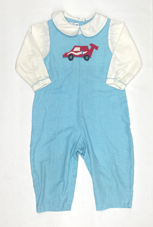 Petit Pomme Race Car Romper