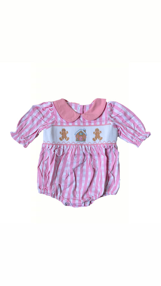 Stitchy Fish Gingerbread Romper
