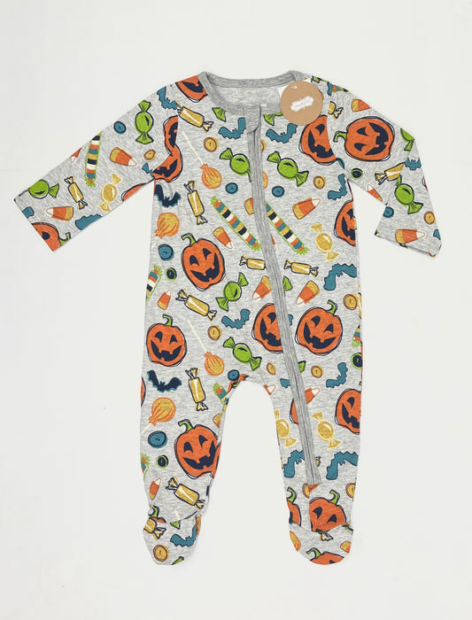 Mudpie Halloween Zippered Footed Sleeper