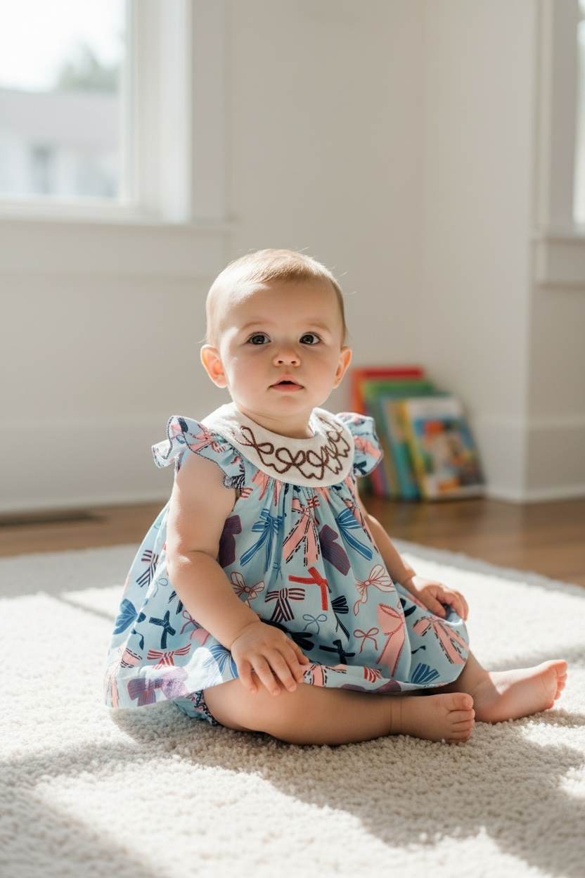 New smocked diaper set